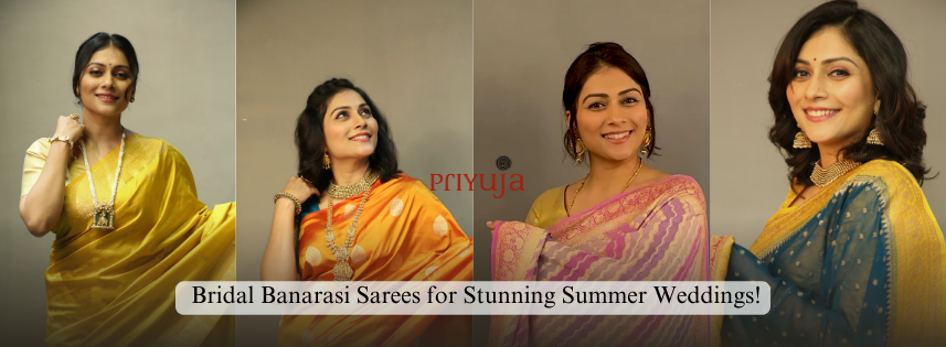 Bridal Banarasi Sarees for Summer Wedding!