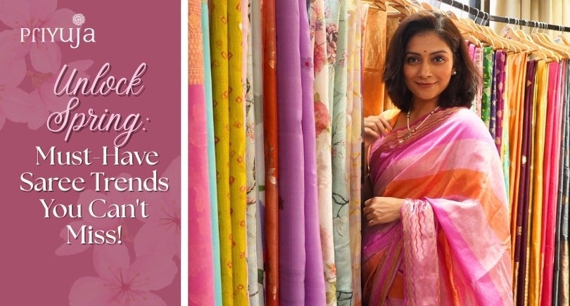 Must-Have Floral Sarees for Spring!