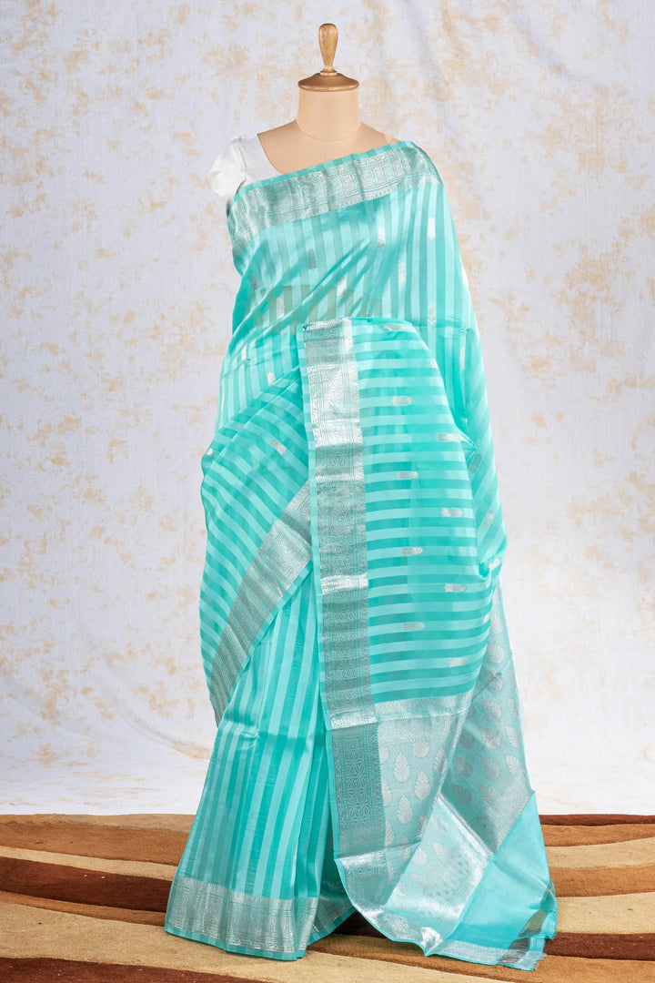 Firozi Kora and Poona Silk Banarasi Saree