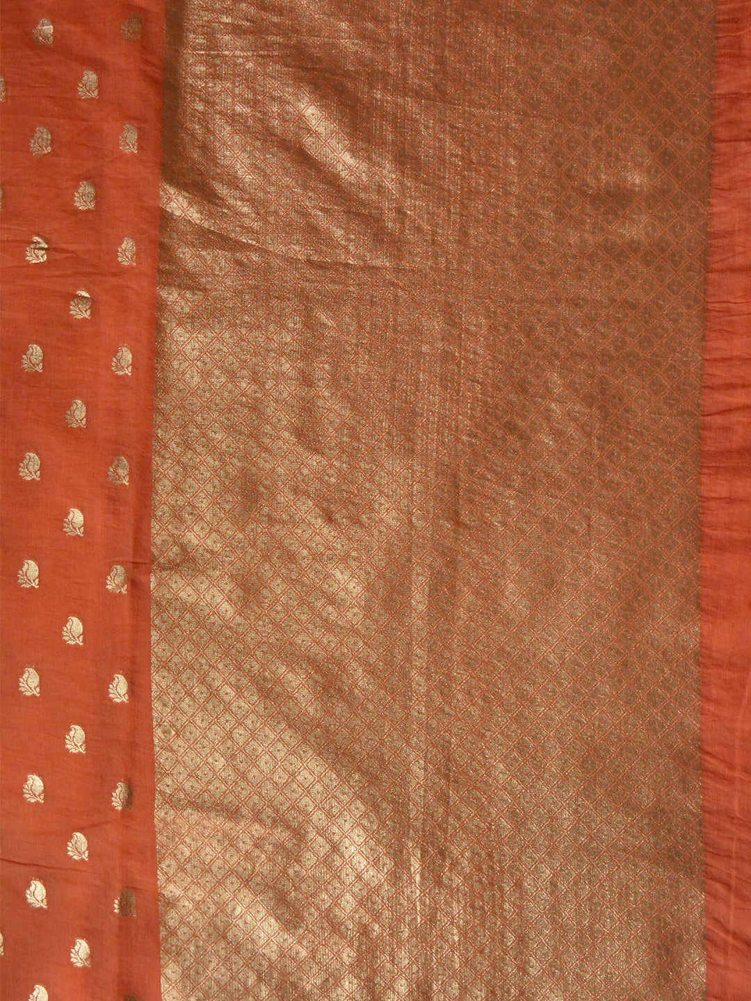 Peach Chanderi Cotton Banarasi Saree SA003PEA_2