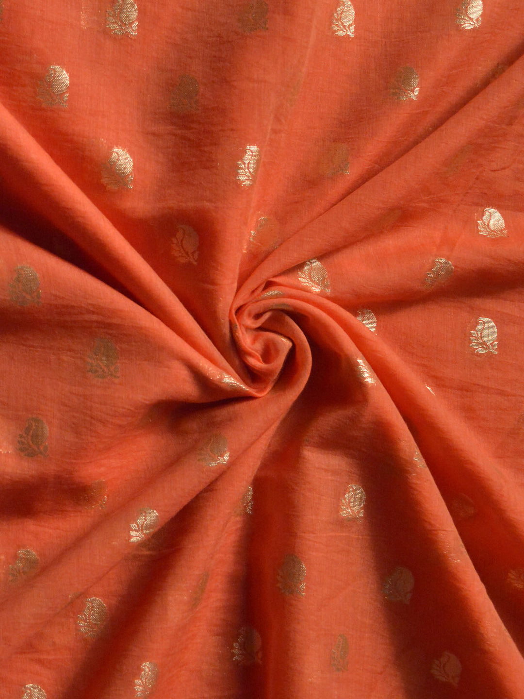 Peach Chanderi Cotton Banarasi Saree SA003PEA_3