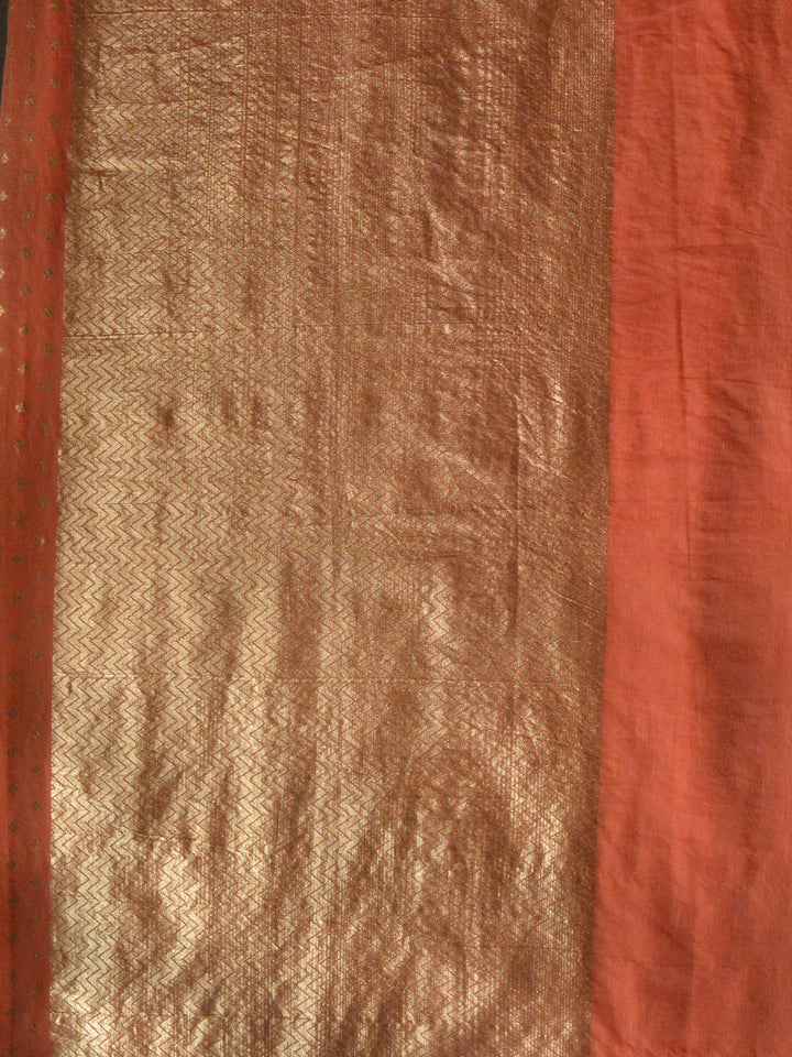 Peach Pink Chanderi Cotton Banarasi Saree SA009PNK