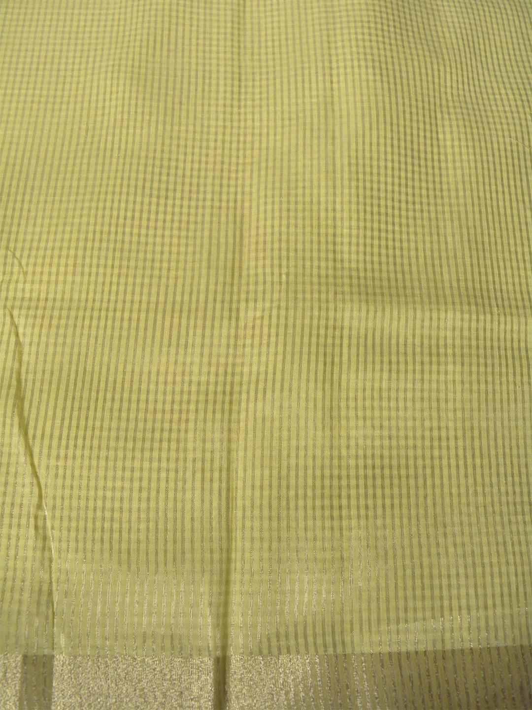 Lime Green Chanderi Kota Banarasi Saree SA024GRN_5