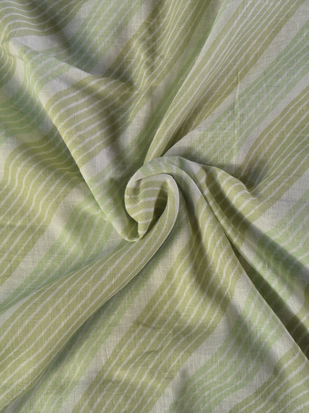 Green Linen Silk Banarasi Saree SA060GRN_4