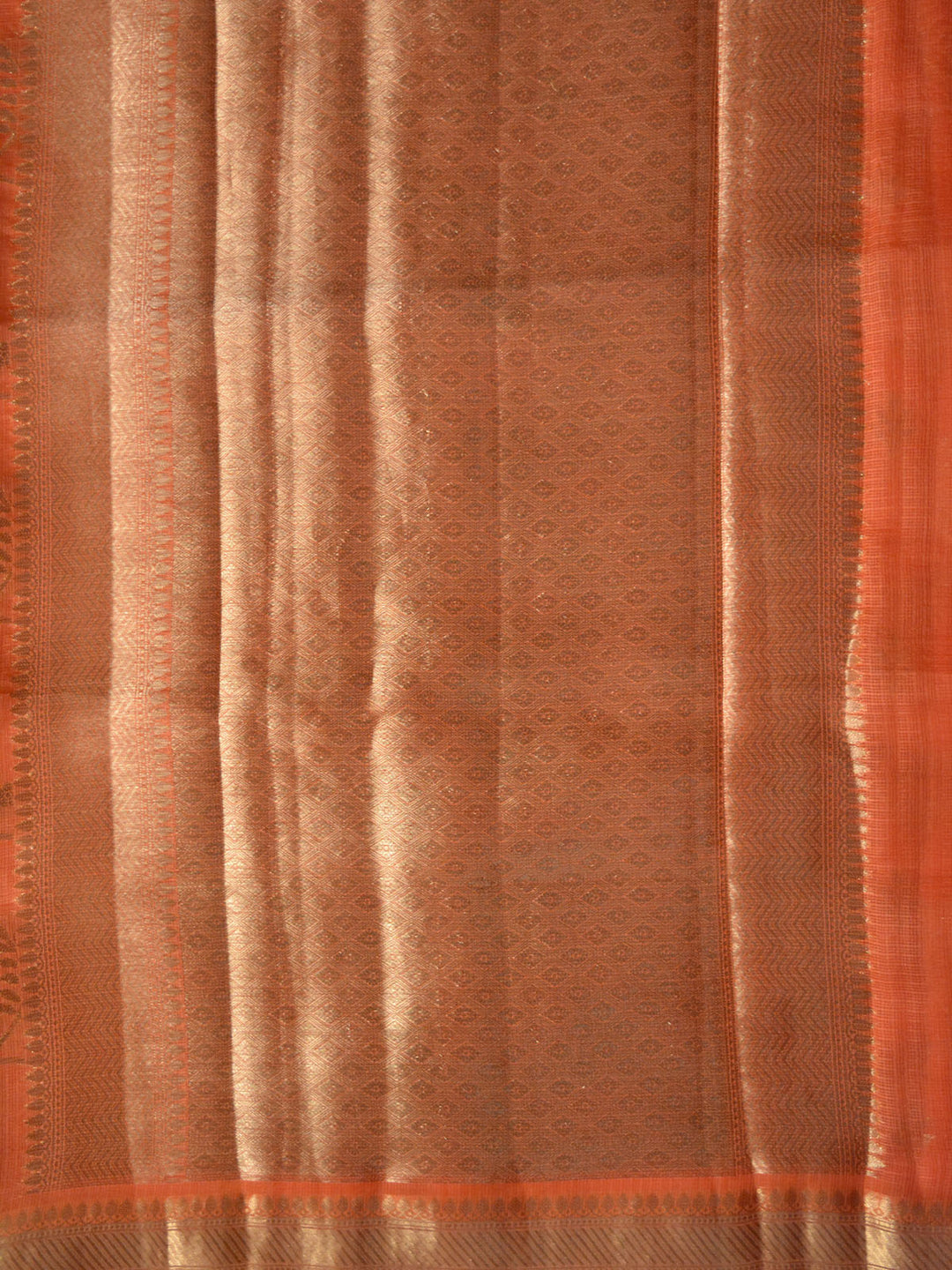 Fanta Orange Katan Kota Silk Banarasi Saree SA101ORA_3