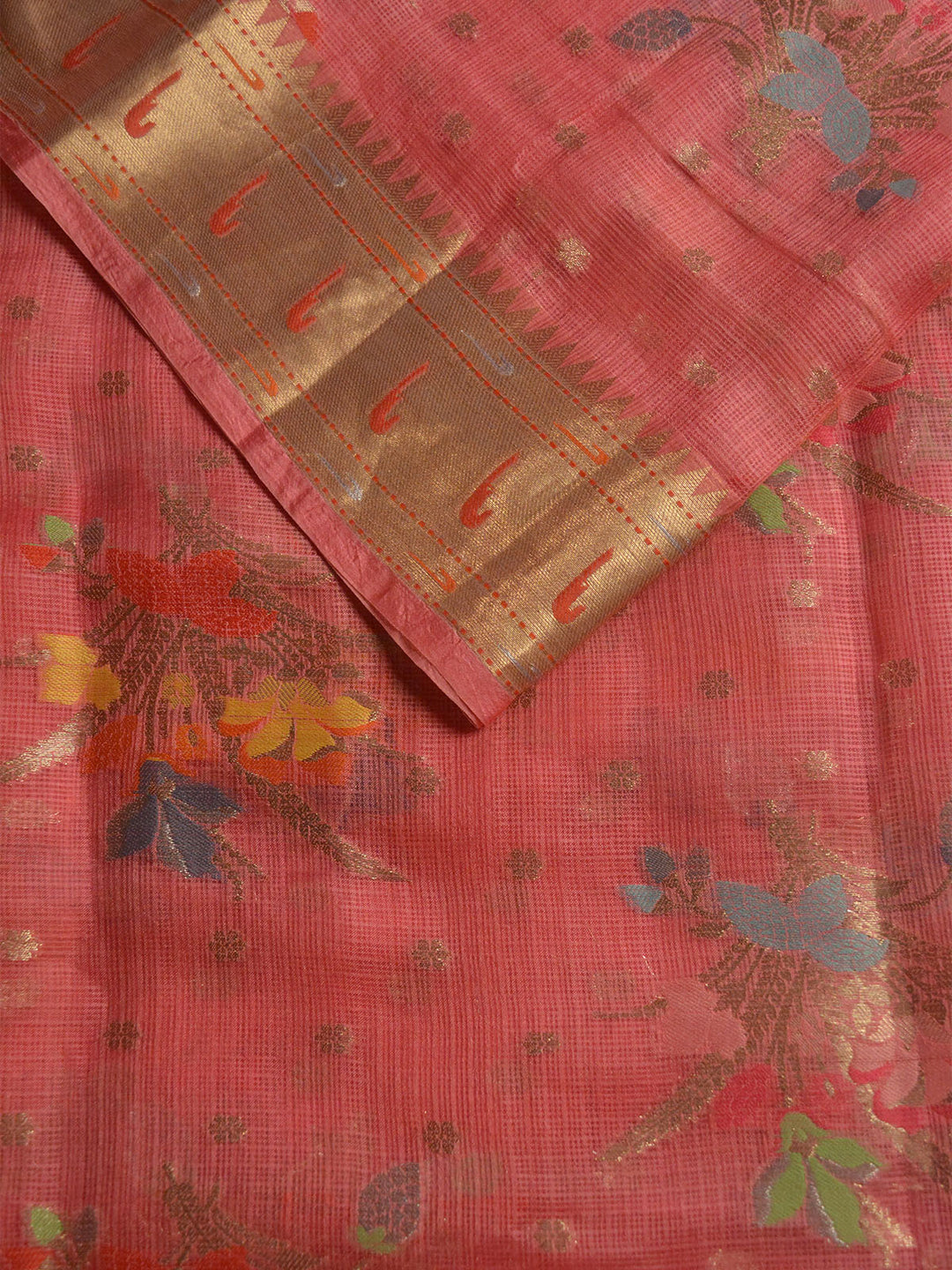 Light Pink Katan Kota Silk Banarasi Saree SA104PNK_2