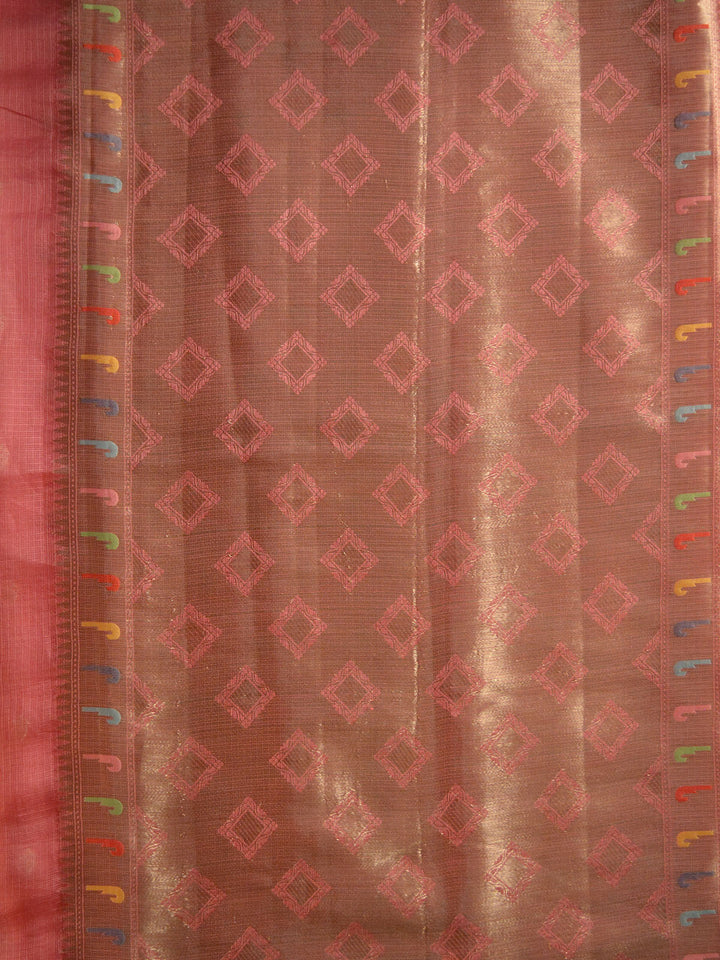 Light Pink Katan Kota Silk Banarasi Saree SA104PNK