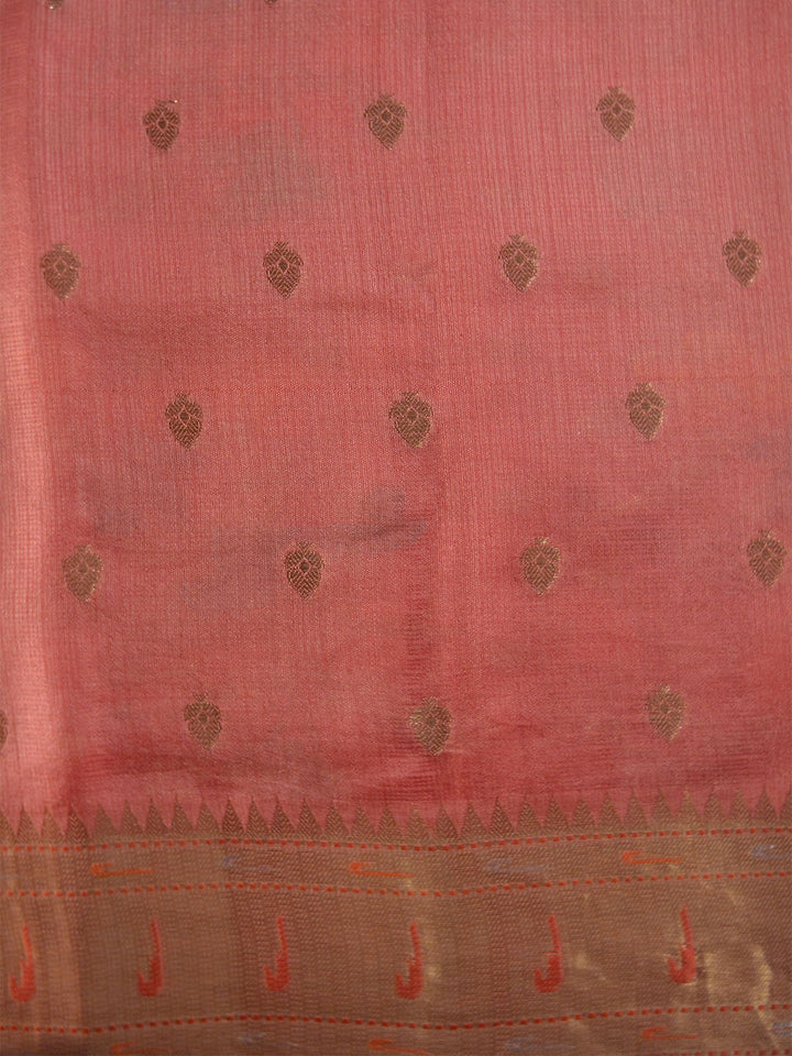 Light Pink Katan Kota Silk Banarasi Saree SA104PNK