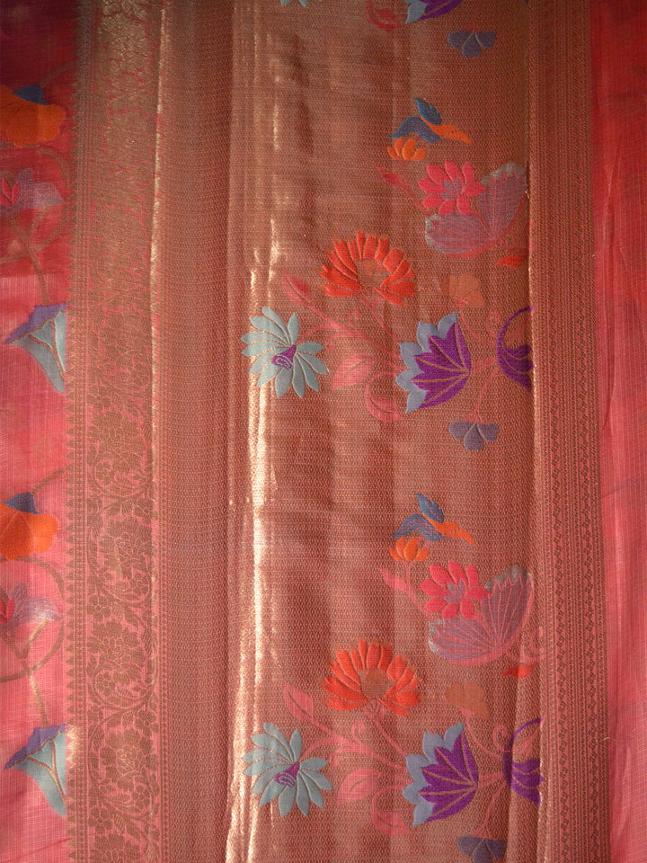 Pink Katan Kota Silk Banarasi Saree SA106PNK