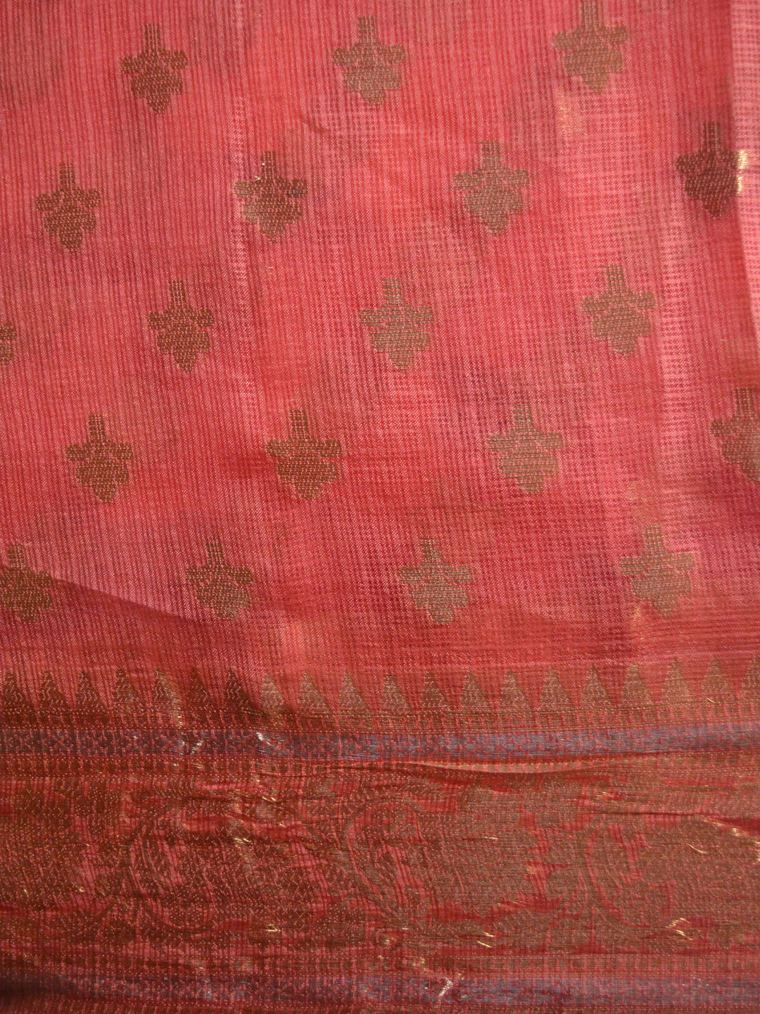 Pink Katan Kota Silk Banarasi Saree SA106PNK_5