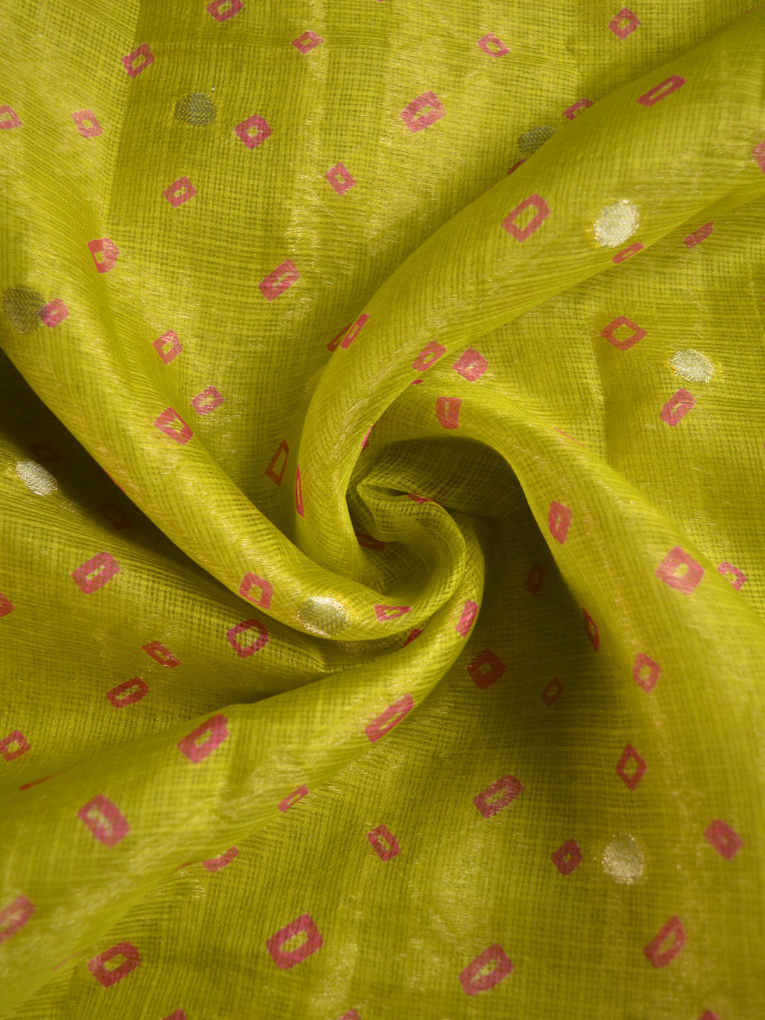 Mehendi Green Katan Kota Silk Banarasi Saree SA135GRN_4