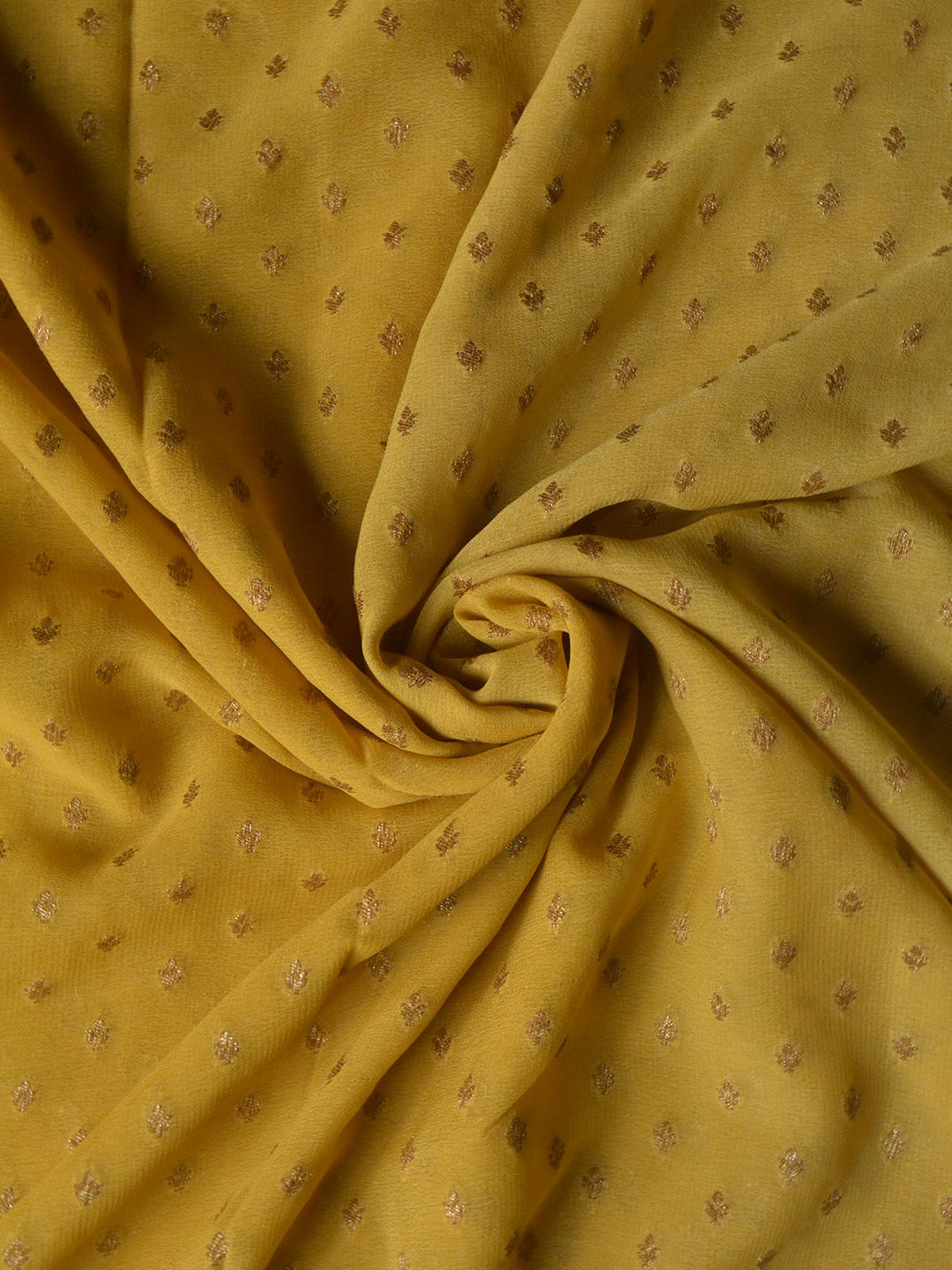 Butter Yellow Shaded Khaddi Georgette Silk Banarasi Saree SA174YLW_4