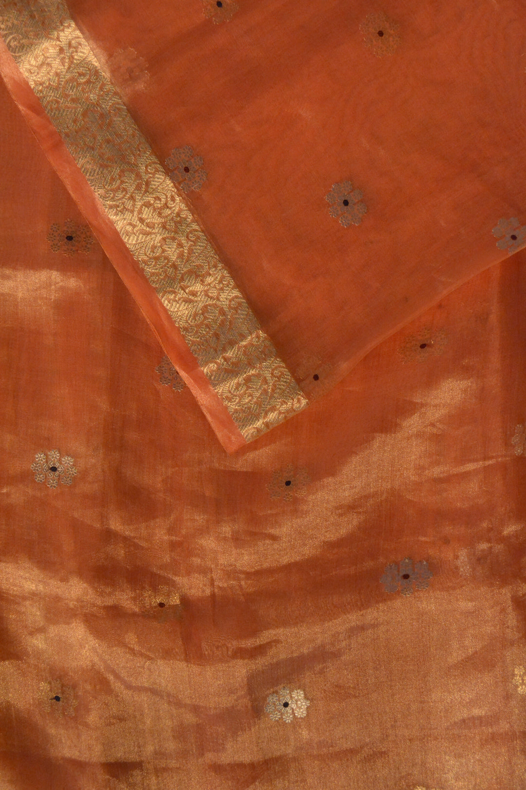 Orange Tissue Silk Banarasi Saree SA188ORA_3