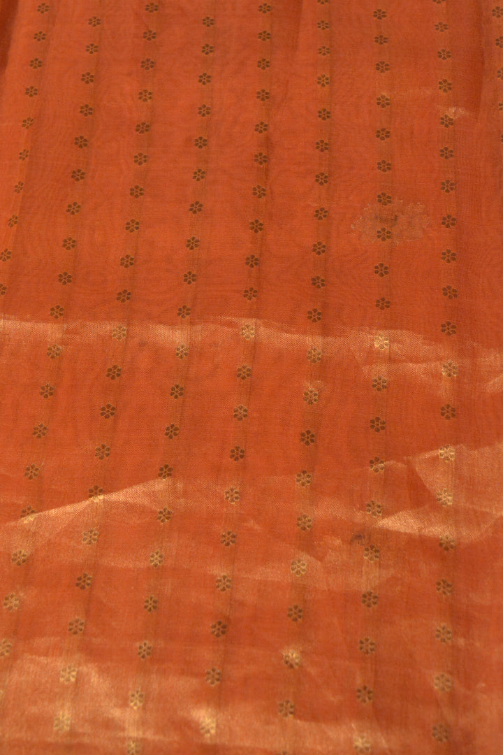 Orange Tissue Silk Banarasi Saree SA188ORA