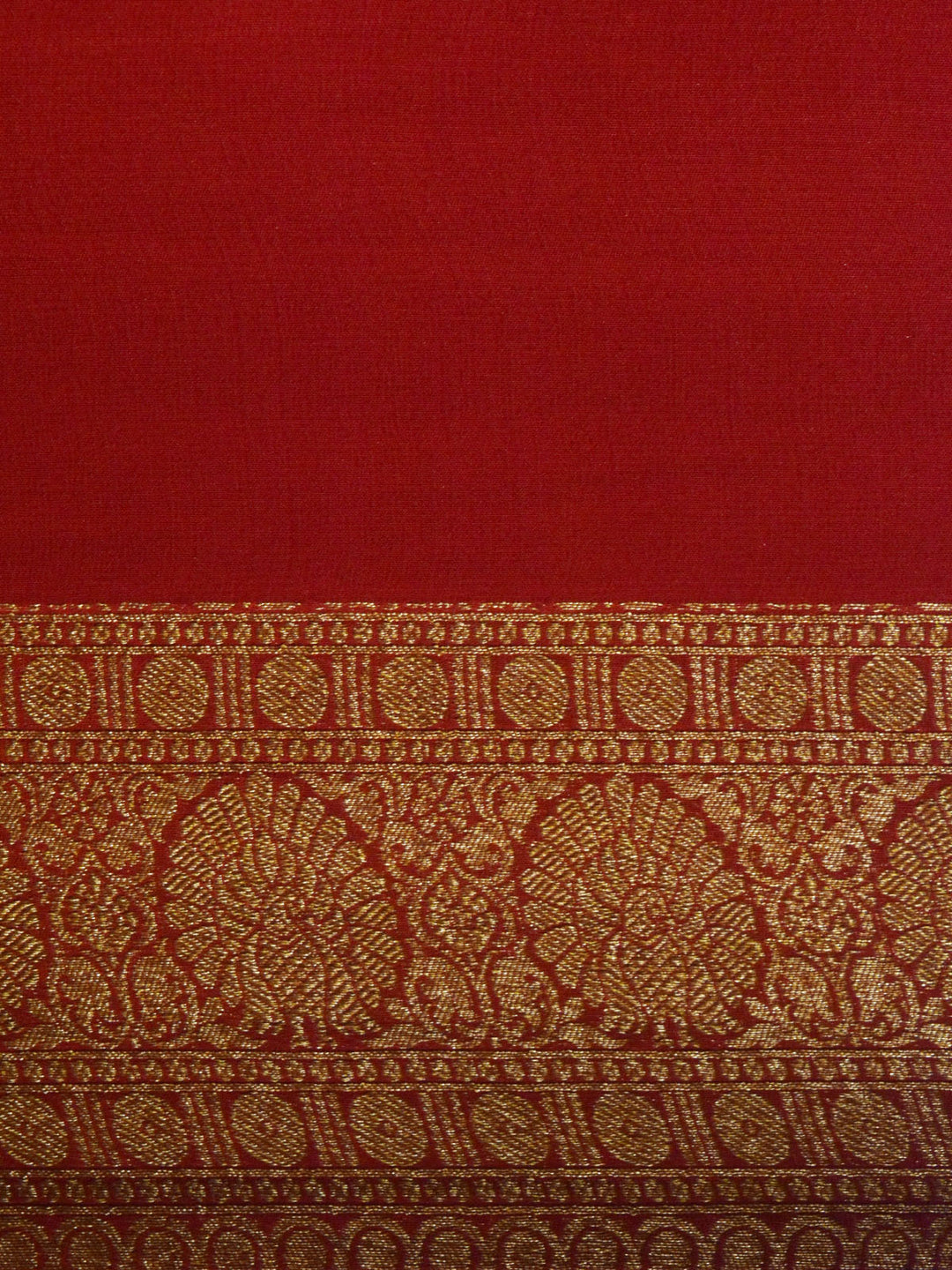 Maroon Khaddi Georgette Silk Banarasi Saree SA275MRN_5