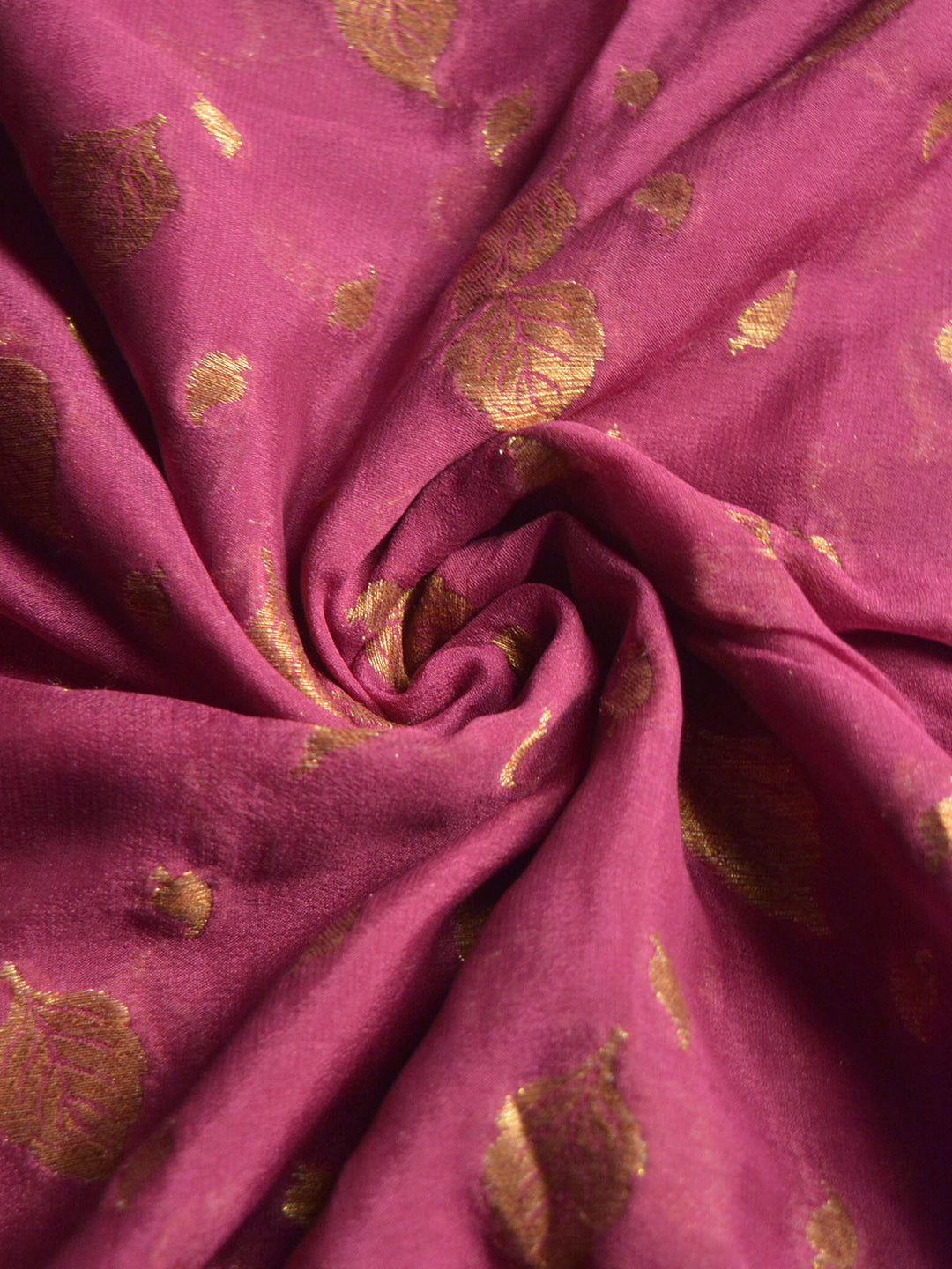 Wine Khaddi Chiffon Silk Banarasi Saree SA279PUR_4