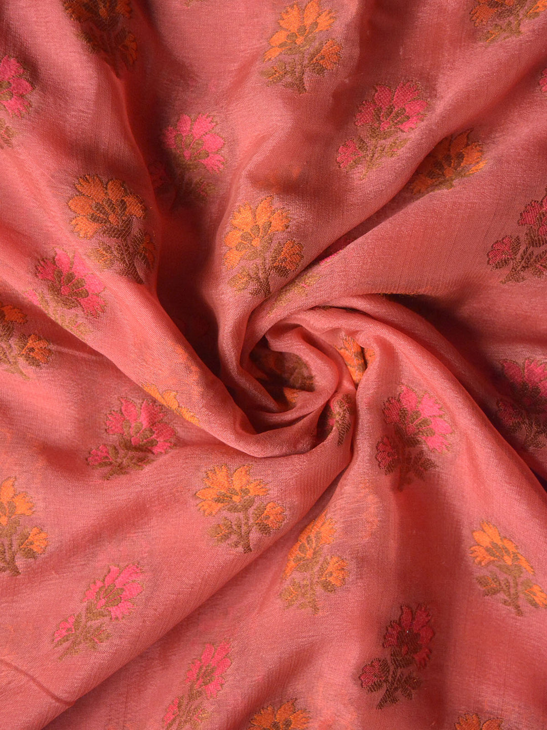 Dusty Pink Khaddi Chiffon Silk Banarasi Saree SA282PNK_4