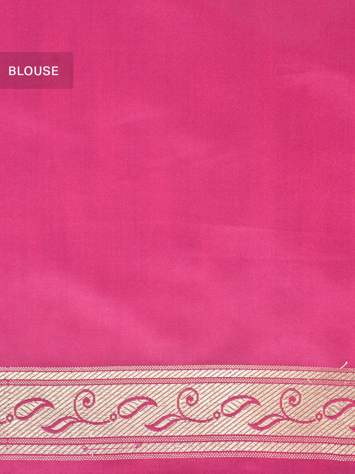 Purple Semi Katan Banarasi Saree