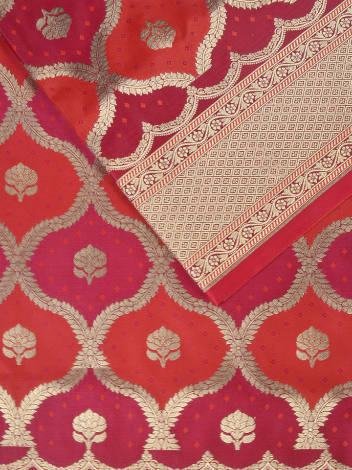 Pink Semi Mashru Silk  Banarasi Saree