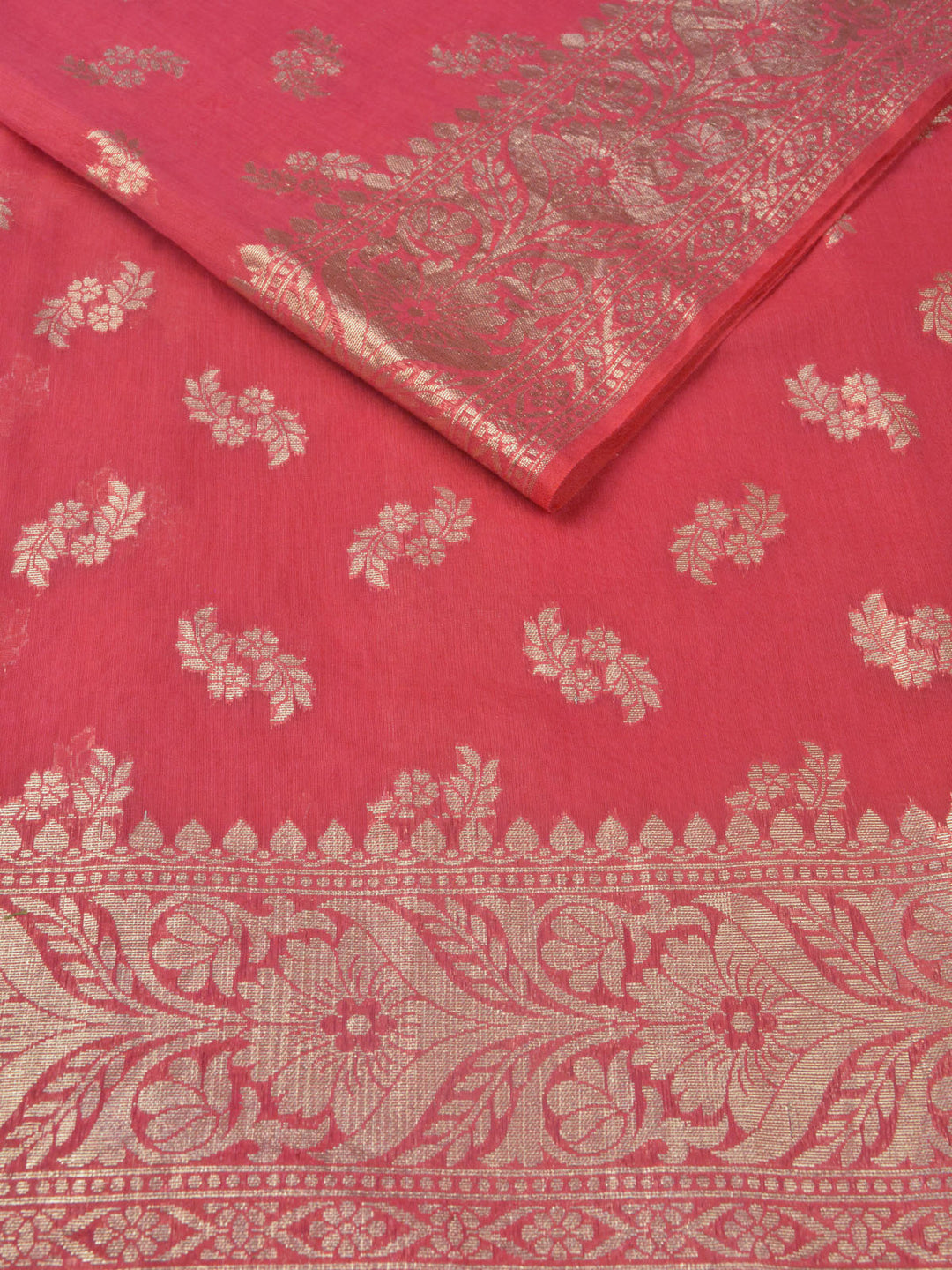 Pink Mulmul Banarasi Saree_3