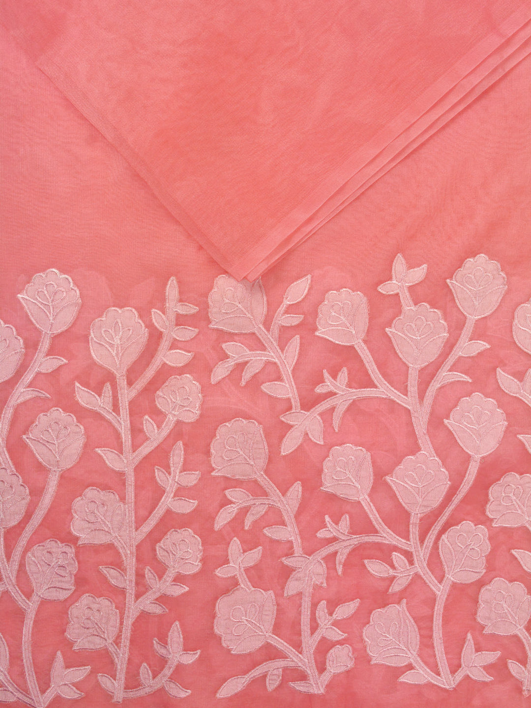 Pink Organza Banarasi Saree_5