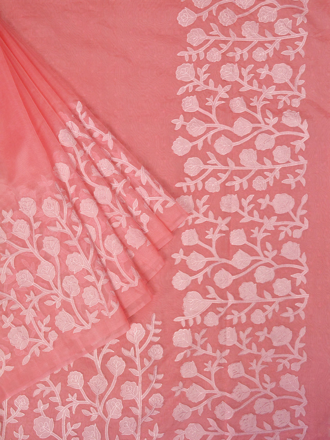 Pink Organza Banarasi Saree_2